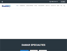 Tablet Screenshot of damarindustries.com